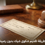 طريقة تقديم شكوى شيك بدون رصيد