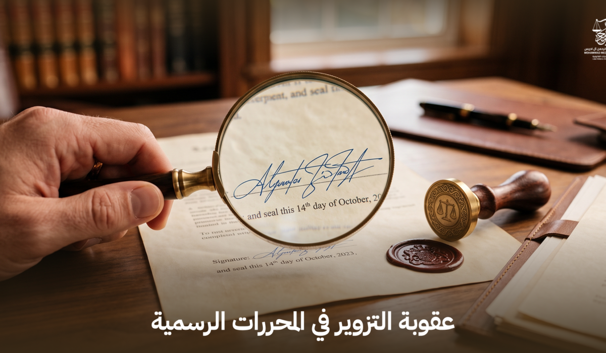 عقوبة التزوير في المحررات الرسمية