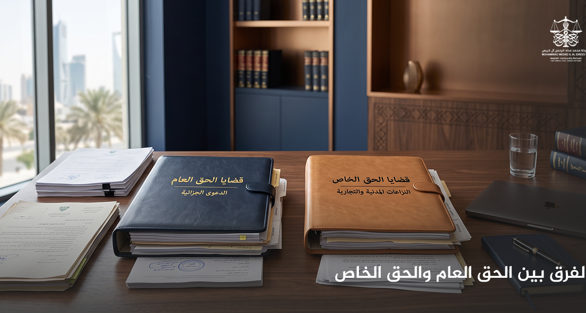 الفرق بين الحق العام والحق الخاص