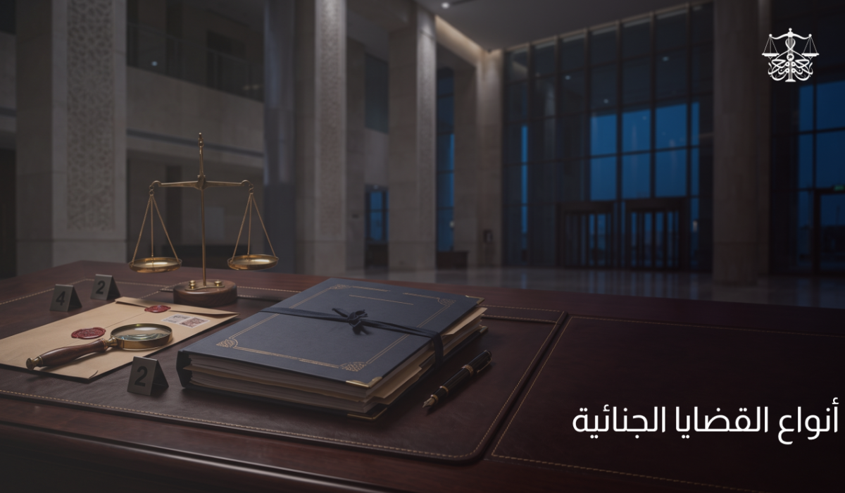 أنواع القضايا الجنائية