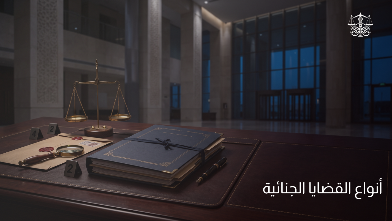 أنواع القضايا الجنائية